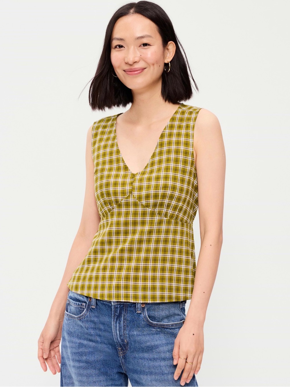NWT Old Navy Sleeveless V-Neck Tie-Back Top